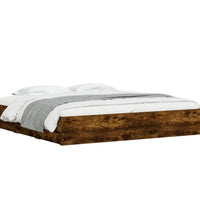 Bettgestell mit Schubladen Räuchereiche 200x200cm Holzwerkstoff