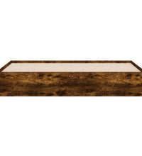 Bettgestell mit Schubladen Räuchereiche 200x200cm Holzwerkstoff