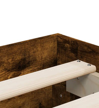 Bettgestell mit Schubladen Räuchereiche 200x200cm Holzwerkstoff