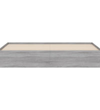 Bettgestell mit Schubladen Grau Sonoma 200x200cm Holzwerkstoff