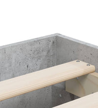 Bettgestell mit Schubladen Betongrau 180x200 cm Holzwerkstoff
