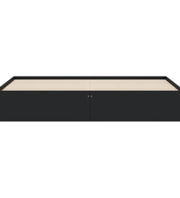 Bettgestell mit Schubladen Schwarz 160x200 cm Holzwerkstoff