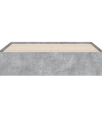 Bettgestell mit Schubladen Betongrau 150x200 cm Holzwerkstoff