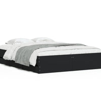 Bettgestell mit Schubladen Schwarz 140x200 cm Holzwerkstoff