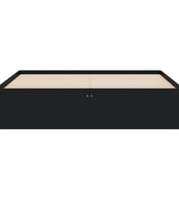 Bettgestell mit Schubladen Schwarz 140x200 cm Holzwerkstoff