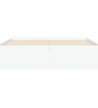 Bettgestell mit Schubladen Weiß 120x200 cm Holzwerkstoff