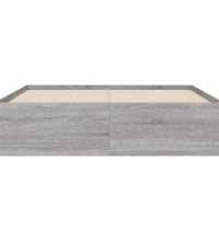 Bettgestell mit Schubladen Grau Sonoma 120x200 cm Holzwerkstoff