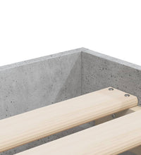 Bettgestell mit Schubladen Betongrau 100x200 cm Holzwerkstoff