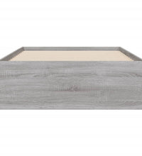 Bettgestell mit Schubladen Grau Sonoma 100x200 cm Holzwerkstoff