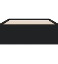 Bettgestell mit Schubladen Schwarz 90x200 cm Holzwerkstoff