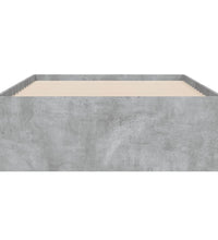 Bettgestell mit Schubladen Betongrau 90x200 cm Holzwerkstoff