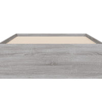 Bettgestell mit Schubladen Grau Sonoma 90x200 cm Holzwerkstoff