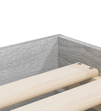 Bettgestell mit Schubladen Grau Sonoma 90x200 cm Holzwerkstoff