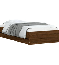 Bettgestell mit Schubladen Braun Eichen-Optik 90x200 cm