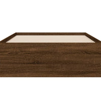 Bettgestell mit Schubladen Braun Eichen-Optik 90x200 cm