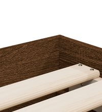 Bettgestell mit Schubladen Braun Eichen-Optik 90x200 cm