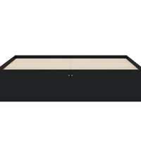 Bettgestell mit Schubladen Schwarz 140x190 cm Holzwerkstoff