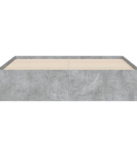 Bettgestell mit Schubladen Betongrau 140x190 cm Holzwerkstoff