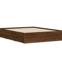 Bettgestell mit Schubladen Braun Eichen-Optik 140x190 cm