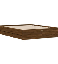 Bettgestell mit Schubladen Braun Eichen-Optik 140x190 cm