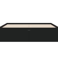 Bettgestell mit Schubladen Schwarz 135x190 cm Holzwerkstoff