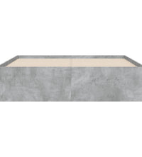 Bettgestell mit Schubladen Betongrau 135x190 cm Holzwerkstoff