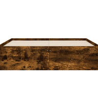 Bettgestell mit Schubladen Räuchereiche 135x190cm Holzwerkstoff