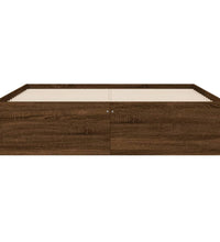 Bettgestell mit Schubladen Braun Eichen-Optik 135x190 cm