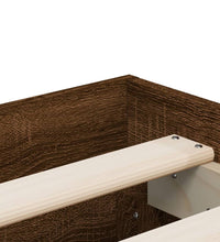 Bettgestell mit Schubladen Braun Eichen-Optik 135x190 cm