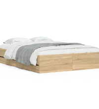 Bettgestell mit Schubladen Sonoma-Eiche 120x190cm Holzwerkstoff