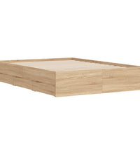 Bettgestell mit Schubladen Sonoma-Eiche 120x190cm Holzwerkstoff