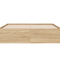 Bettgestell mit Schubladen Sonoma-Eiche 120x190cm Holzwerkstoff