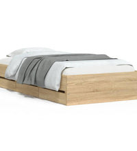 Bettgestell mit Schubladen Sonoma-Eiche 90x190 cm Holzwerkstoff