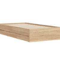 Bettgestell mit Schubladen Sonoma-Eiche 90x190 cm Holzwerkstoff