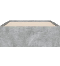 Bettgestell mit Schubladen Betongrau 90x190 cm Holzwerkstoff