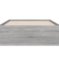 Bettgestell mit Schubladen Grau Sonoma 75x190 cm Holzwerkstoff