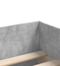Bettgestell mit Schubladen Betongrau 90x200 cm