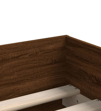 Bettgestell mit Schubladen Braun Eichen-Optik 90x190 cm