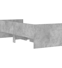 Bett mit Schubladen Betongrau 75x190 cm