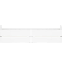 Bett mit Schubladen Weiß 75x190 cm