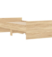 Bett mit Schubladen Sonoma-Eiche 75x190 cm