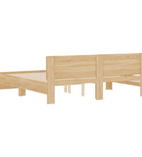 Bettgestell mit Kopfteil Sonoma-Eiche 160x200 cm