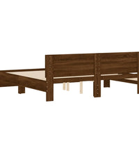 Bettgestell mit Kopfteil Braun Eiche-Optik 160x200 cm