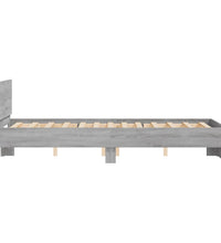 Bettgestell mit Kopfteil Grau Sonoma 120x200 cm