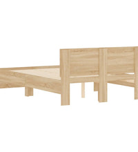 Bettgestell mit Kopfteil Sonoma-Eiche 120x190 cm