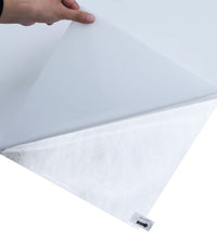 Fensterfolien 3 Stk. Statisch Matt Transparent Weiß PVC