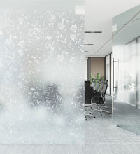 Fensterfolien 4 Stk. Matt Blumen-Muster PVC