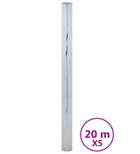 Sonnenschutzfolien 5 Stk. Statisch Reflektierend Silbern PVC