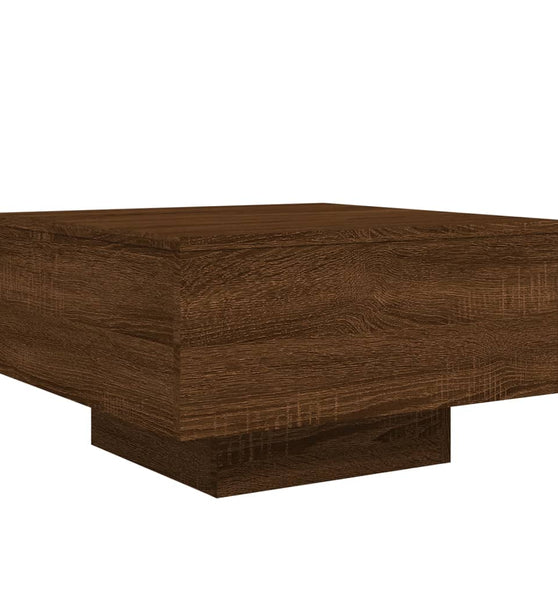 Couchtisch Braun Eichen-Optik 55x55x31 cm Holzwerkstoff