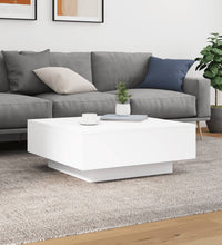 Couchtisch Weiß 80x80x31 cm Holzwerkstoff